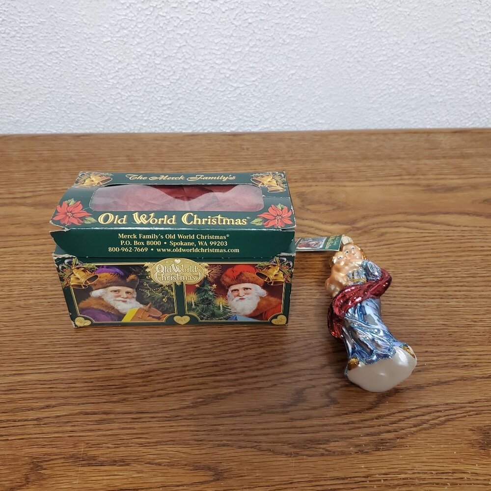 Vintage Christmas Ornament Merck Family's Old World Christmas Hand Painted 5"
